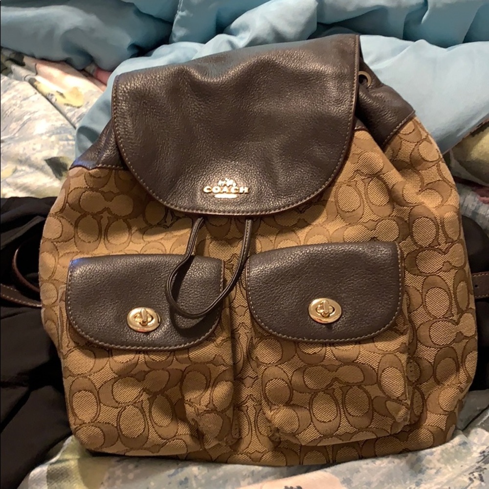 Coach Drawstring Backpack. Excellent Condition. Gem